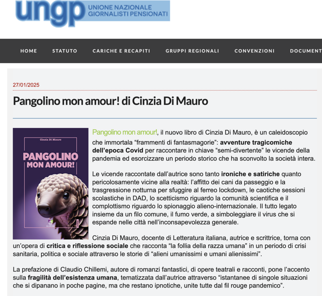 recensione Pangolino mon amour! su UNGP