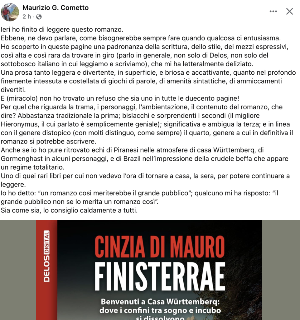 Finisterrae - di Maurizio Cometto